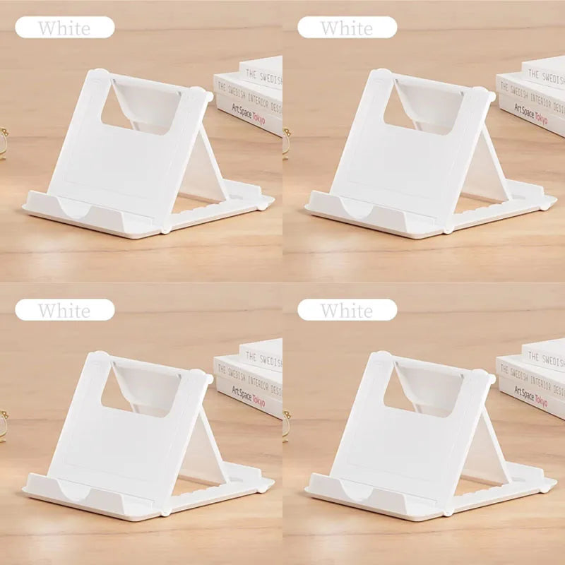 1/2/3/4pcs Table Phone Holder Folding Bracket Adjustable Desktop Stand Universal Phone Tablet Stand For IPad IPhone Samsung Oasis Select 4pcs White