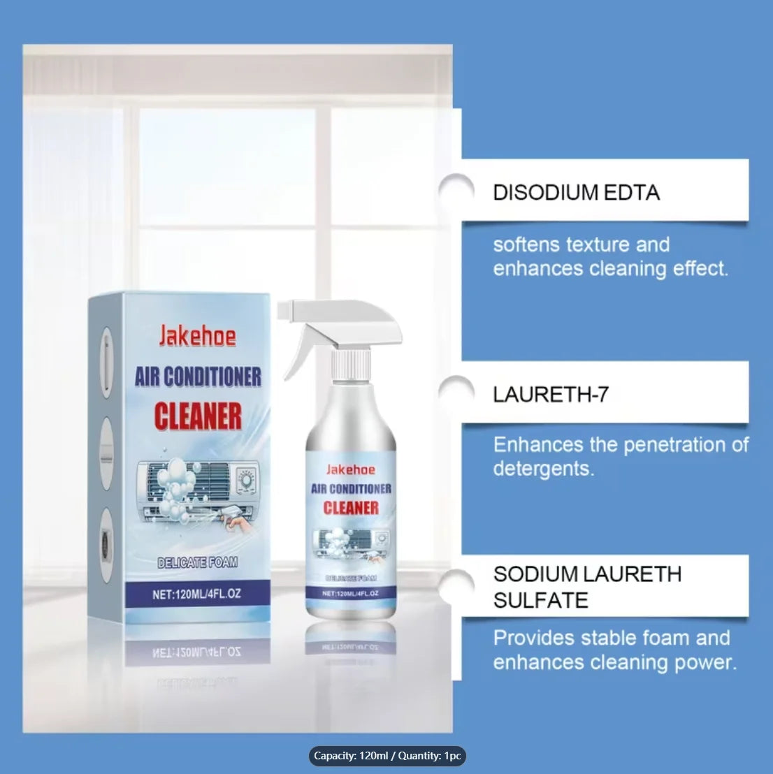 AC Foam Cleaner Spray – No-Disassembly Air Conditioner Cleaner AC Foam Cleaner Oasis Select