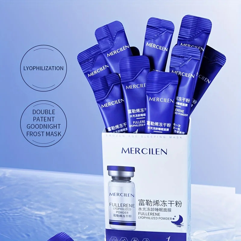 20-Pack Fullerene Sleeping Face Masks – Anti-Aging & Whitening Sleeping Face Mask Oasis Select