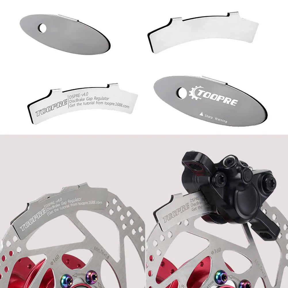 Stainless Steel Brake Pad MTB Bike Oil Disc Brake Anti-rubbing Disc Caliper Brake Pad Gap Adjustment Bicycle Accessories Tool Oasis Select