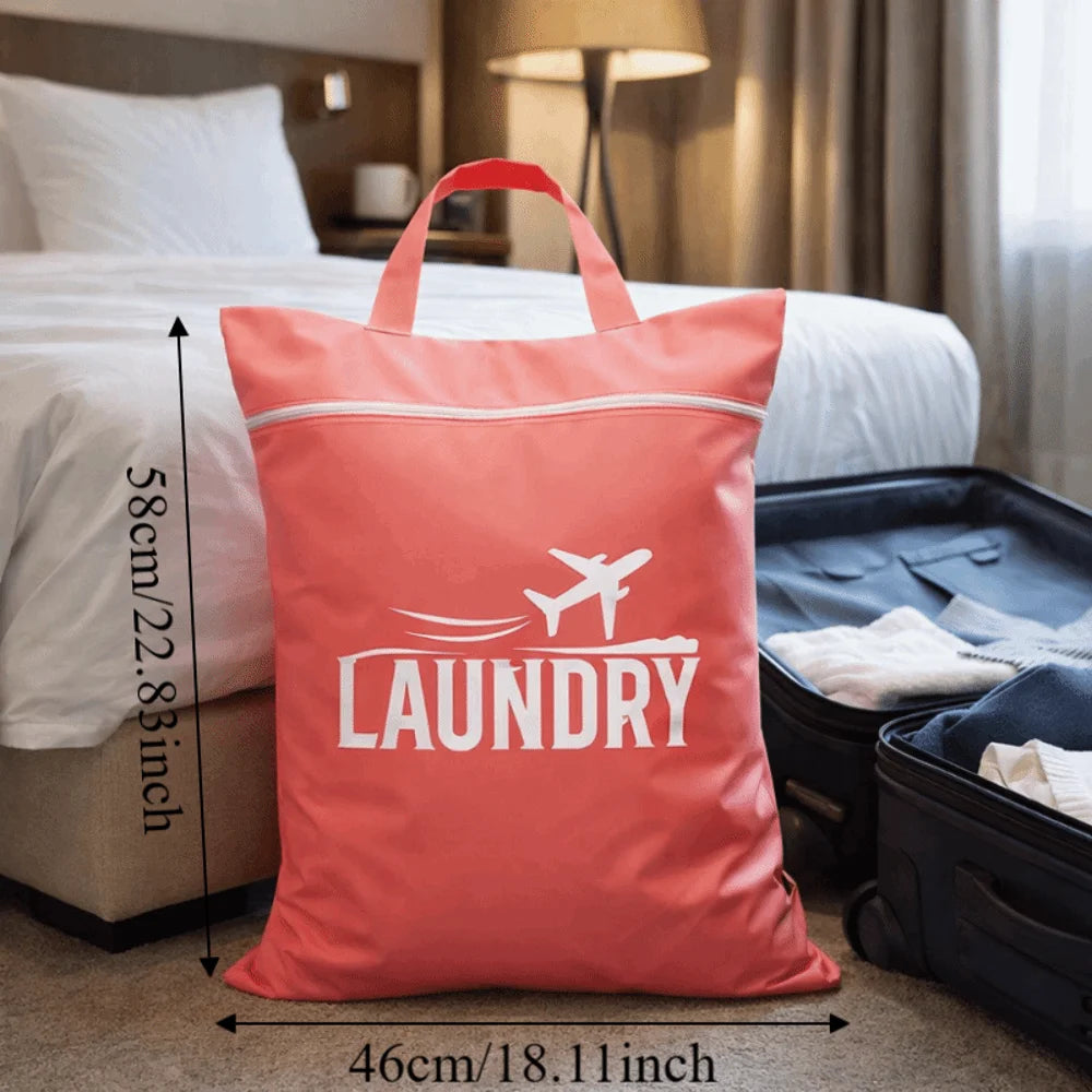 Foldable Waterproof Laundry Bag | Oxford Cloth Wet & Dry Tote