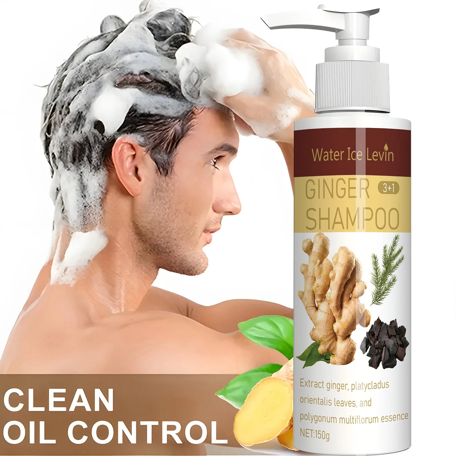 Ginger Regrowth Shampoo – Anti Hair Loss, Dandruff & Oil Control Hair Growth Shampoo Oasis Select