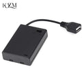 3×AA Battery Holder Box USB Power Supply for LED Strip Lights