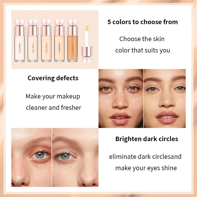 MAXFINE Liquid Concealer – Pore Blurring, Oil Control, Long Lasting Liquid Concealer Oasis Select