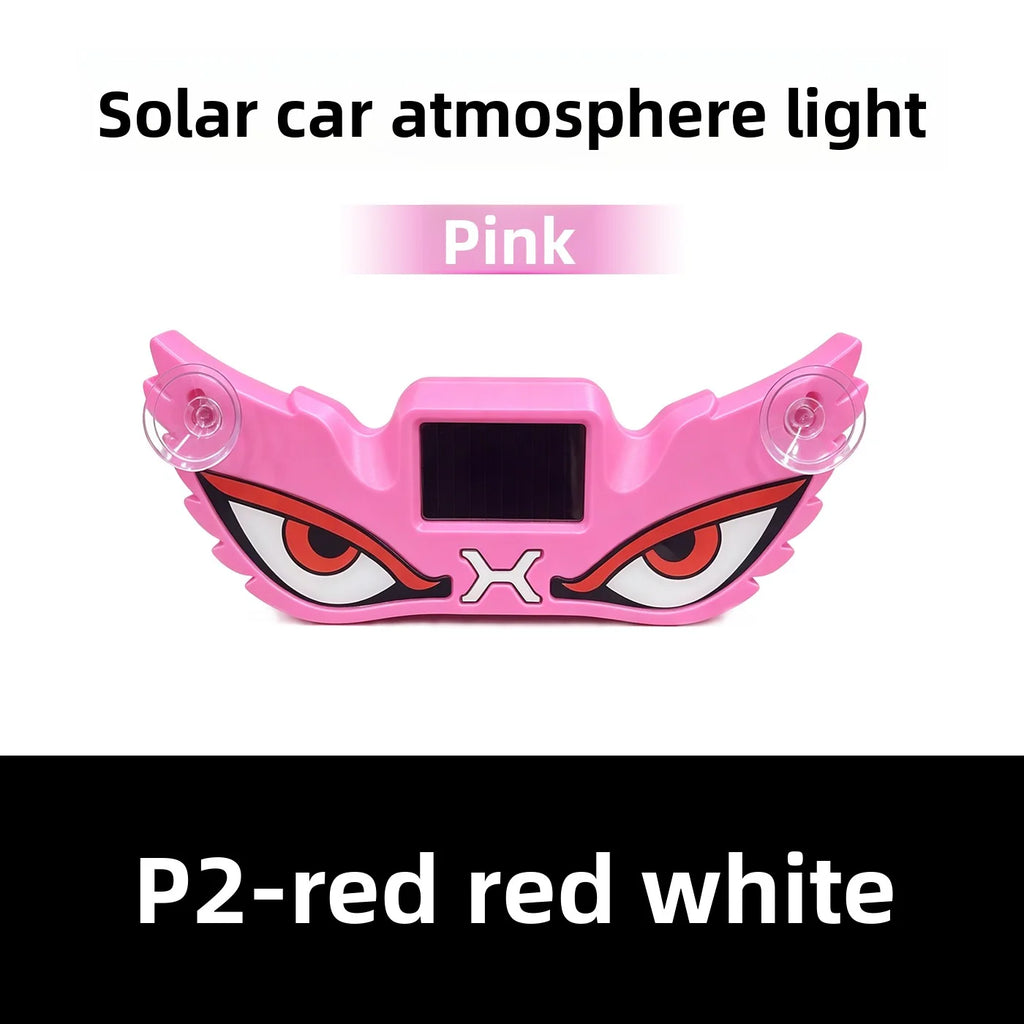 Solar USB Demon Eye LED Car Strobe Light | Suction Cup