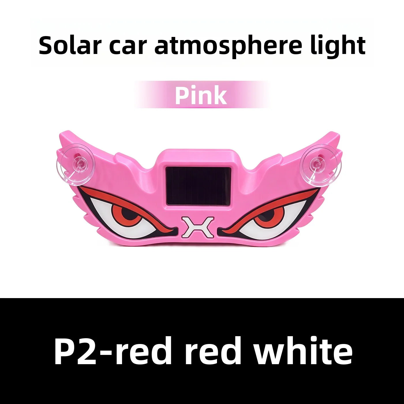 Solar USB Demon Eye LED Car Strobe Light | Suction Cup