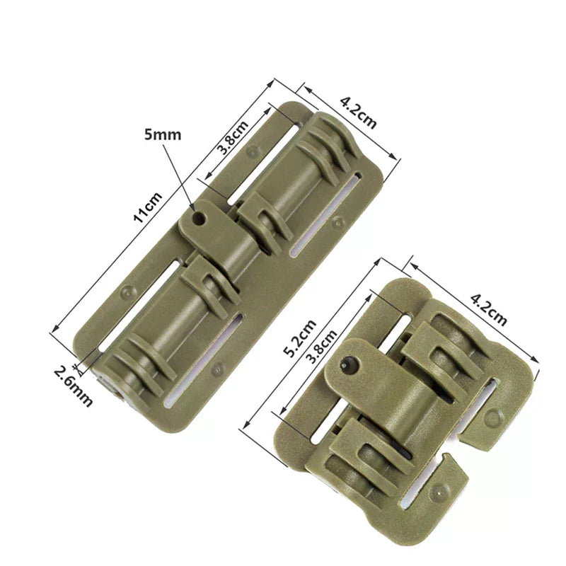 Tactical Vest Quick Release Buckle Slider Tactical Vest Buckle MOLLE Strip Module Strip Plastic Buckle Hinge Oasis Select