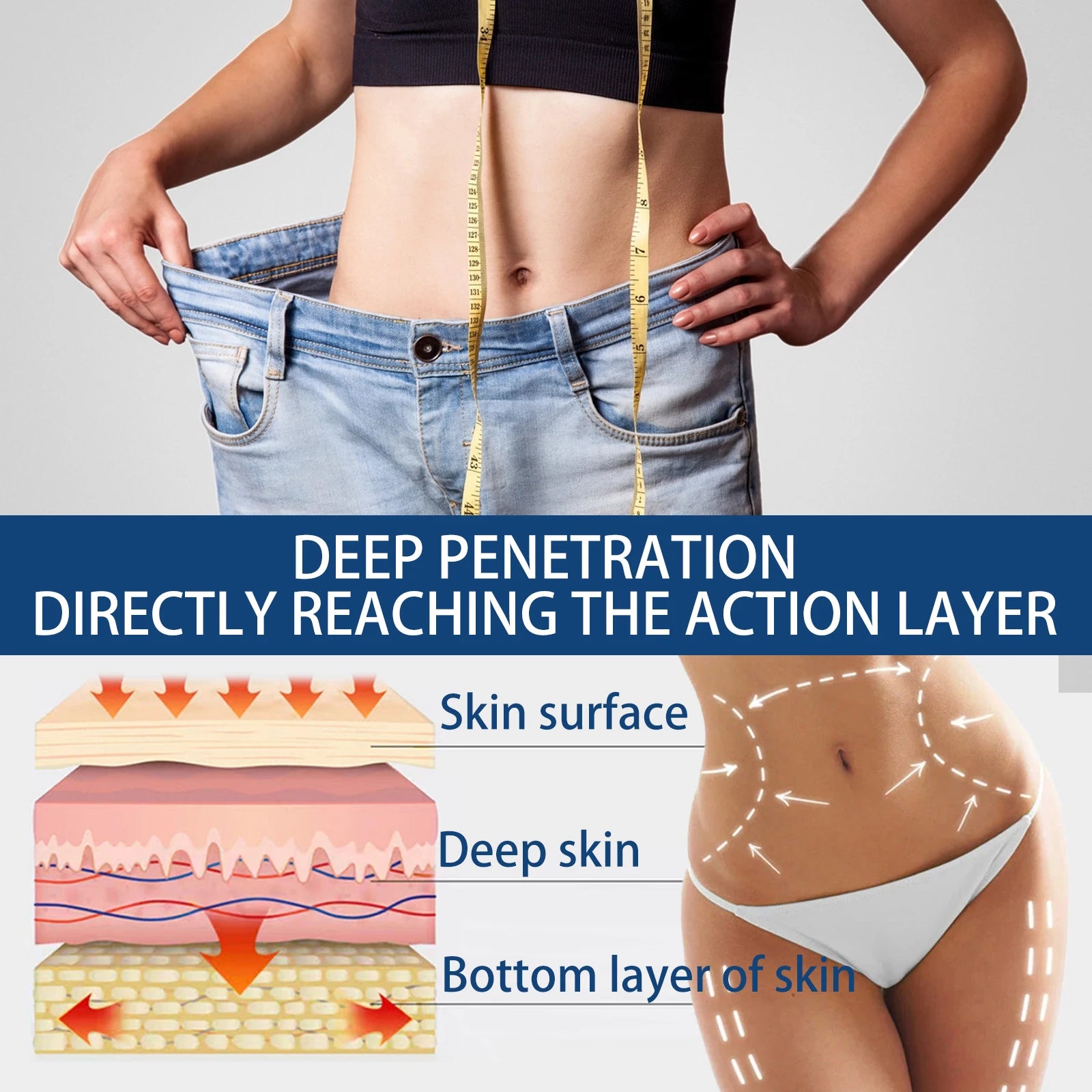 Fast Body Slimming Gel Powerful Fat Burn Weight Loss Cream Reduce Leg Cellulite Belly Firming Shaping Thin Waist Arm Body Care Oasis Select