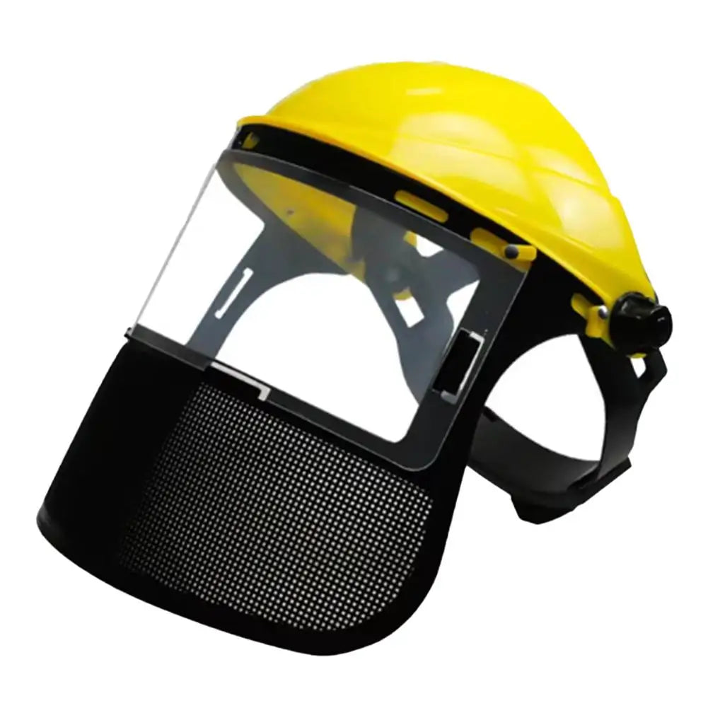 Garden Safety Helmet – Iron Mesh Face Mask for Lawn Mowing