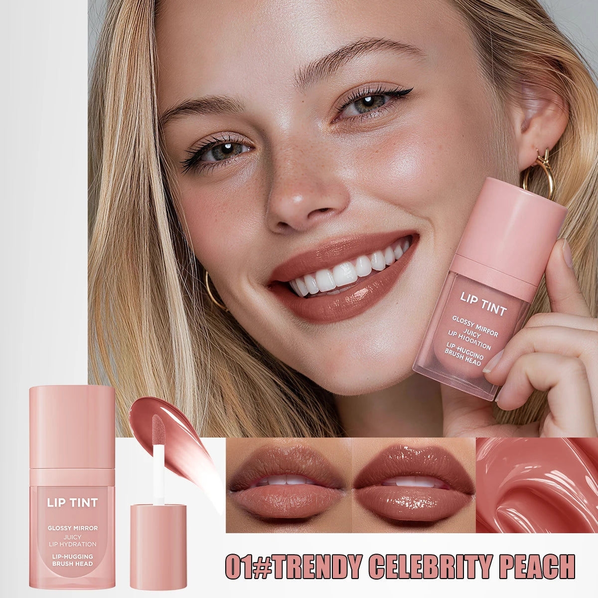 Hello Kiss 6-Color Matte Velvet Lip Gloss – Waterproof & Hydrating