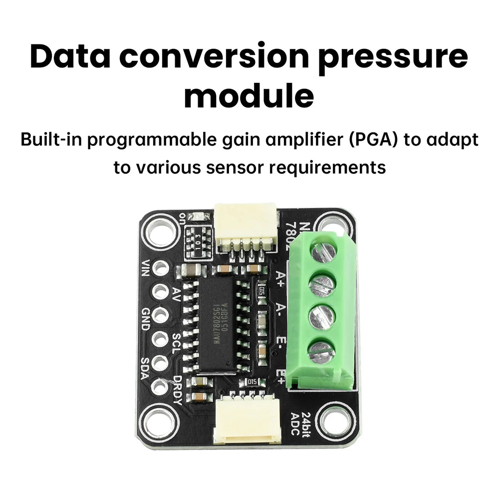 NAU7802 High-Precision Adc Module 24 Bit Adc Data Conversion Pressure Module Compatible With STEMMA QT/Qwiic Oasis Select