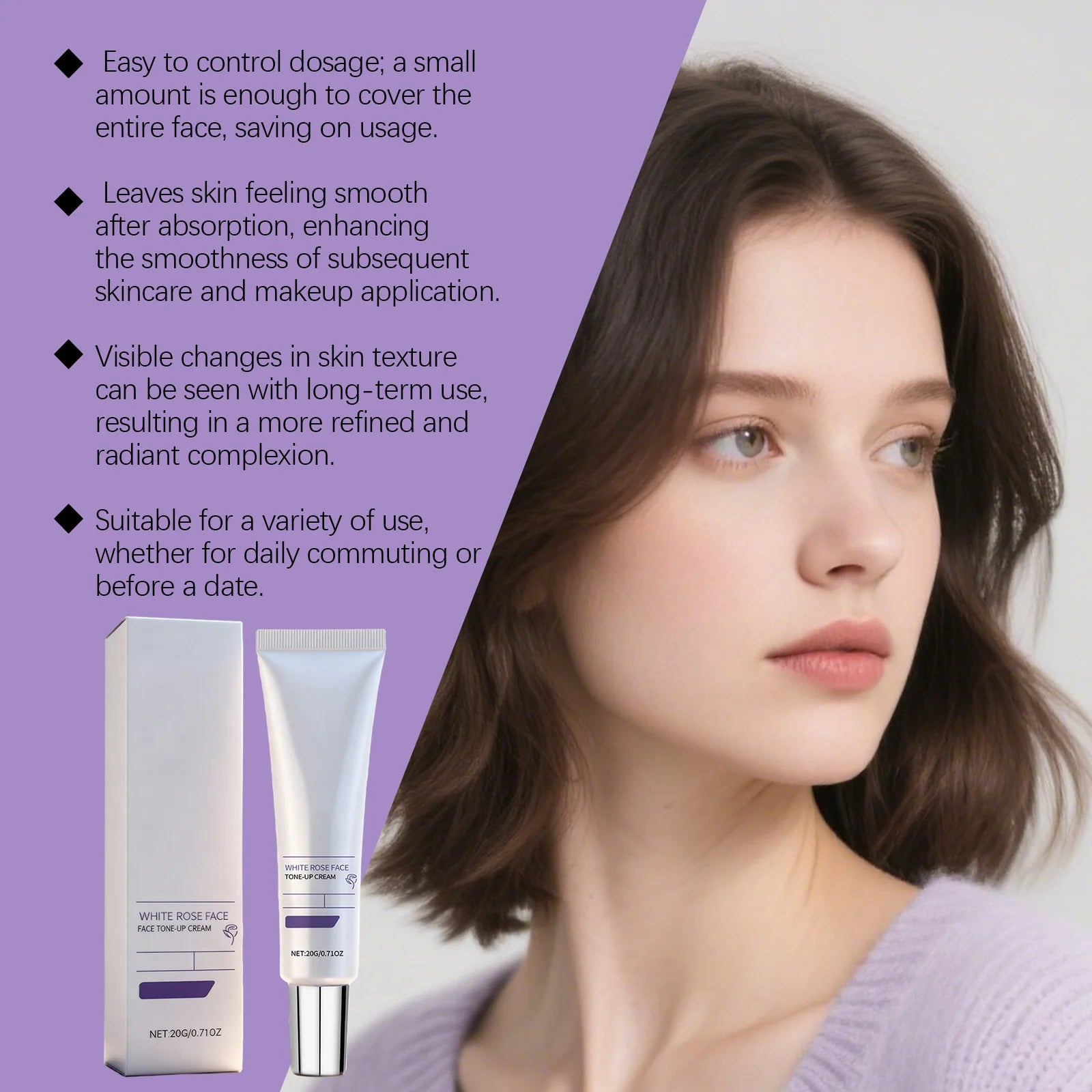 Hoygi White Rose Day Cream – Niacinamide & Hyaluronic Acid Brightening Face Cream Oasis Select