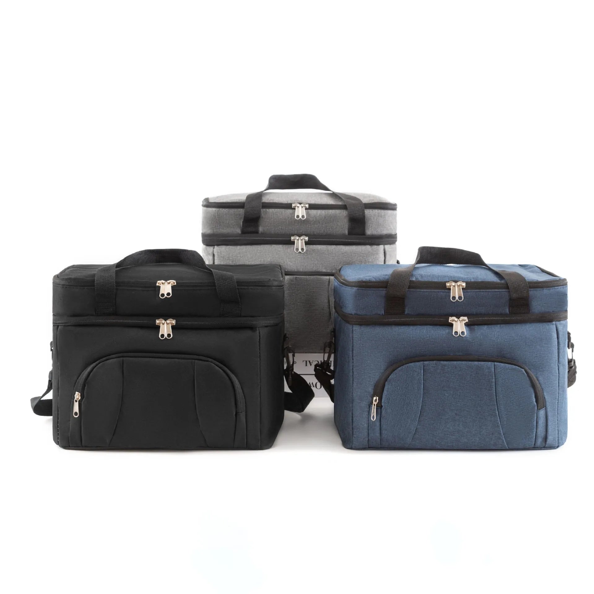 Double-Layer Insulated Lunch Bag – Waterproof Thermal Tote with Adjustable Strap