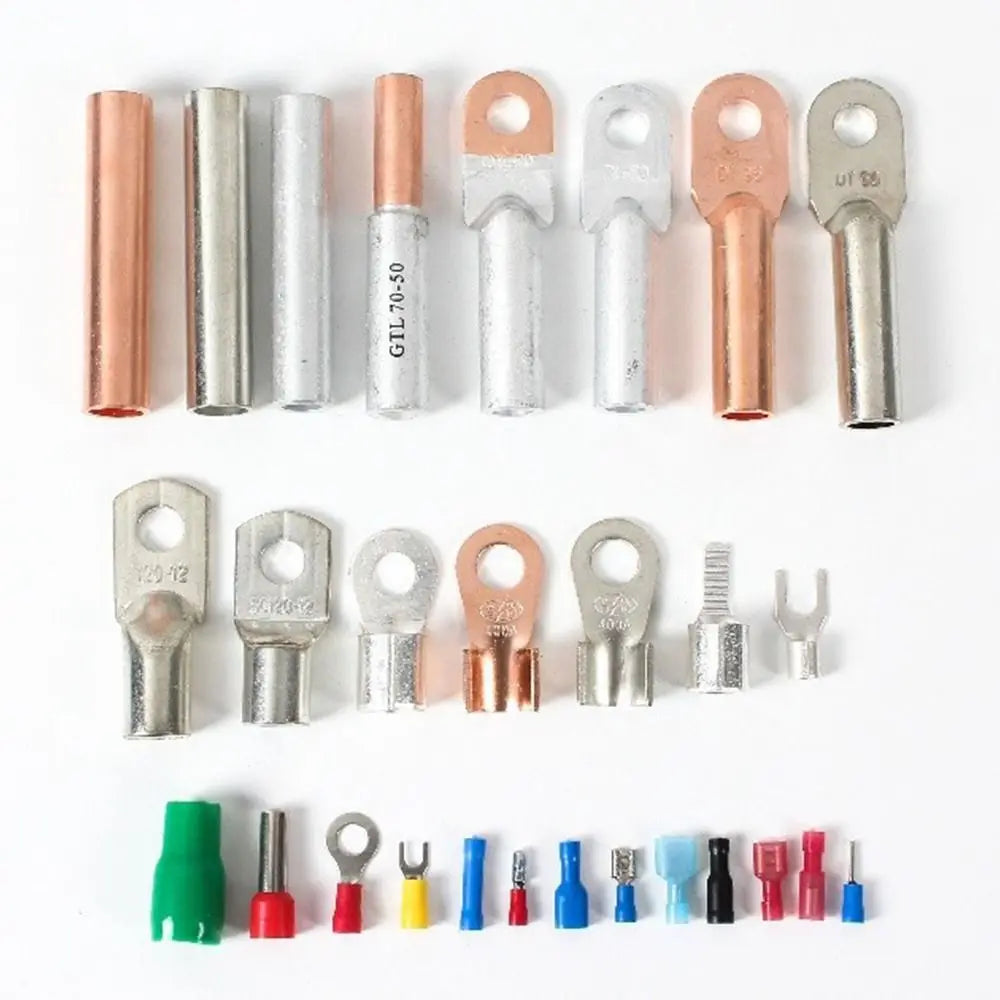 10Pcs 16-35mm2 6mm 8mm 10mm Cable Connector Kit SC Type Wire Nose Terminal Crimp SC16-6 SC25-6 SC35-6 Bolt Hole Tinned Lugs Ring Oasis Select