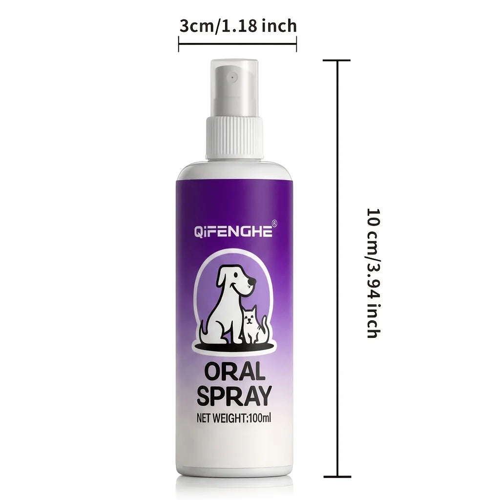 Pet Oral Care Breath Spray Fresh Oral Hygiene Mist Gentle Lightweight Formula Easy Spray for Dogs And Cats Oasis Select