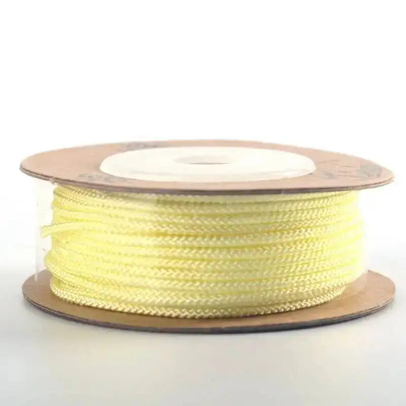 110meters 1mm Cotton Thread Hand Woven Cotton Wire/Cord/String/Rope for Braiding Bracelets Crafts Gift Box Packaging Oasis Select Light Yellow 303 1.0mm 11m