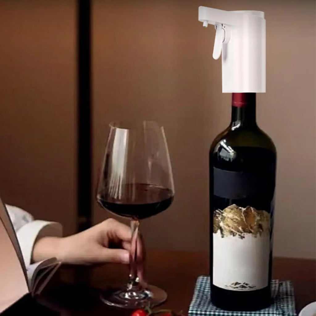 Wine Aerator Pourer Electric Touch Screen 4-Mode Digital Alcohol Bottle Dispenser Wine Accessories for Home Bar Office Travel Oasis Select