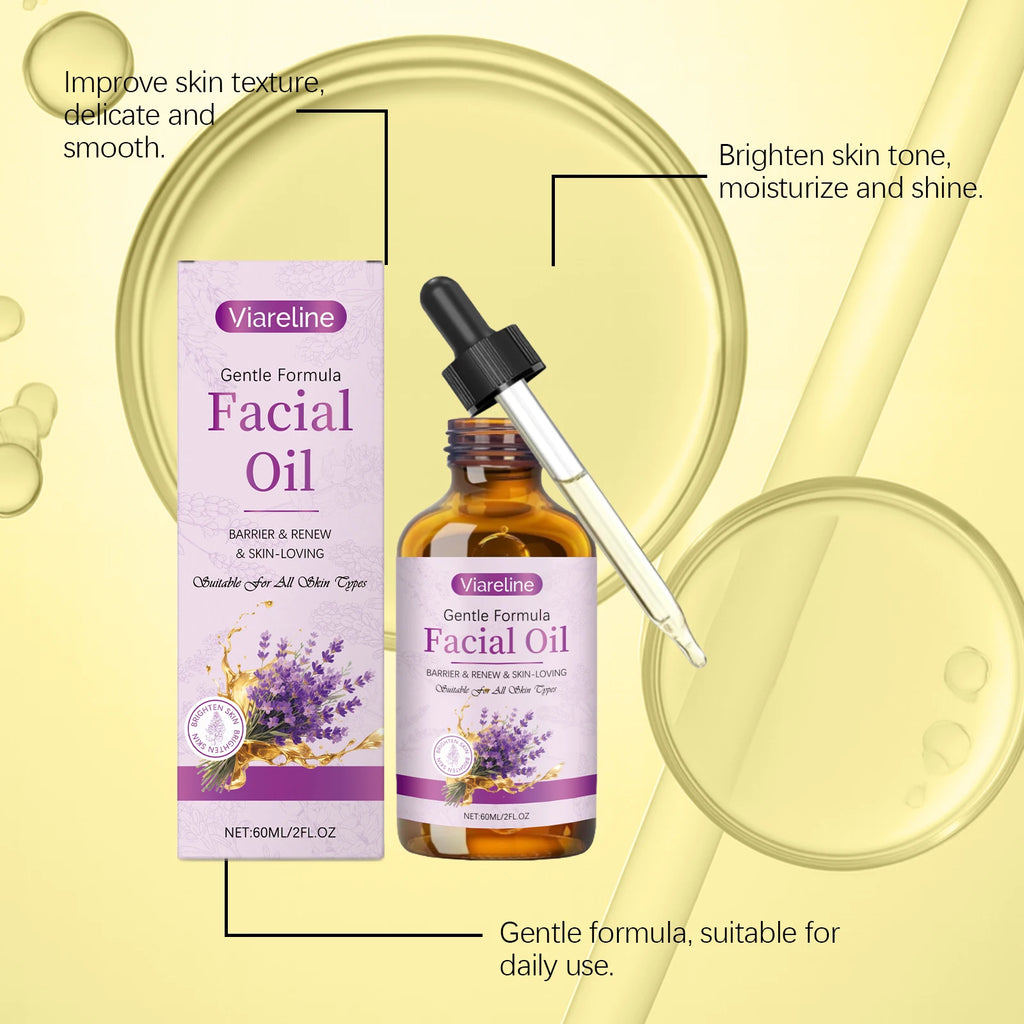 Lavender Facial Moisturizing Oil - Nourishing Facial Oil for Enhancing Complexion Radiance and Gentle Skincare Oasis Select