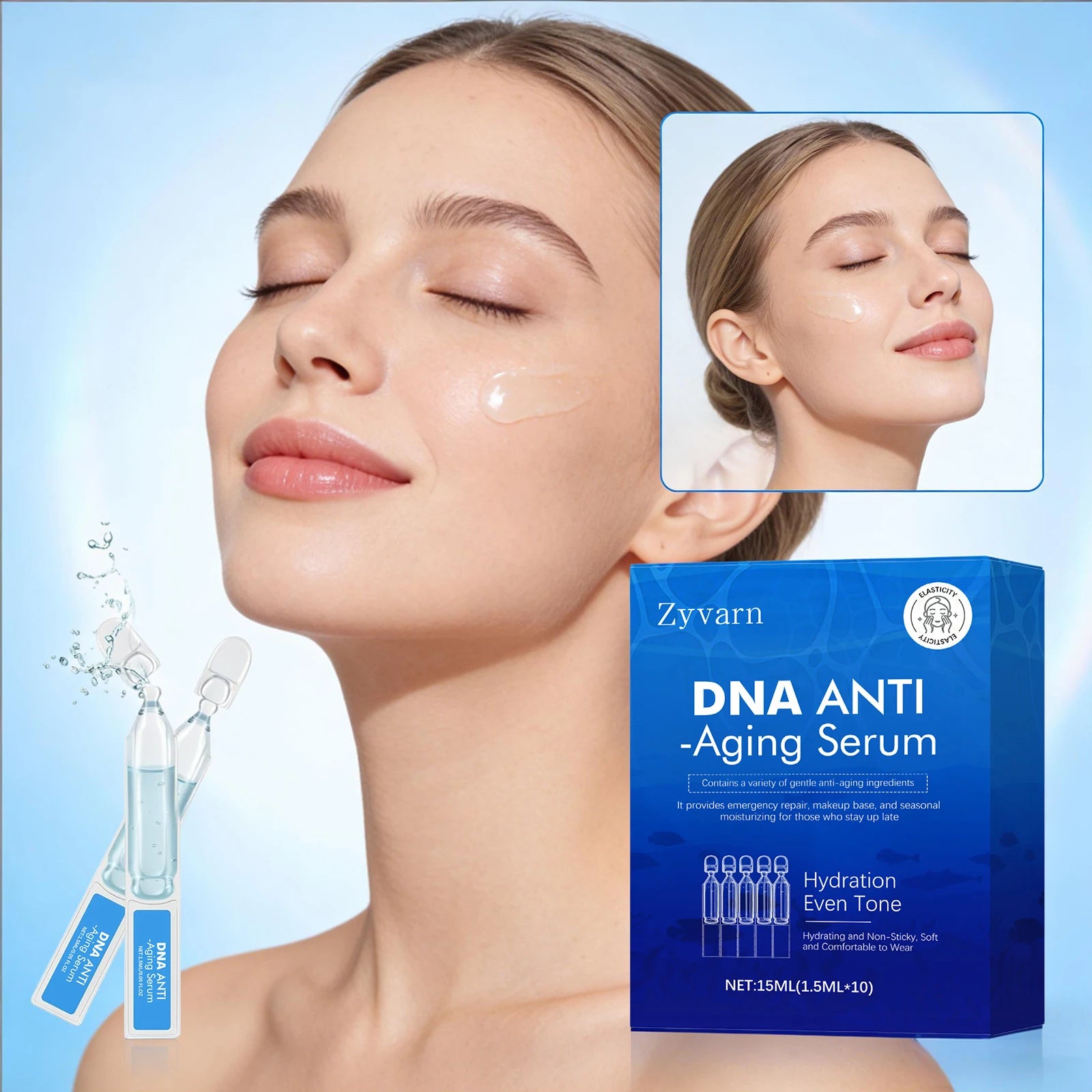 Anti Aging Serum DNA Sodium Face Essence for Hydrating Firming Lifting Improve Skin Elasticity Anti Sagging Smoothing Skin Care Oasis Select