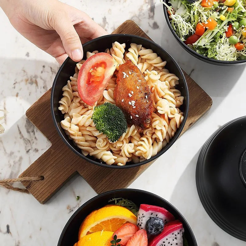12/6pcs 26oz Plastic Dinner Bowl Set, for Home Kitchen Restaurant Cafeteria, Microwave Safe, Salad Soup Rice Ramen Snacks Bowl Oasis Select