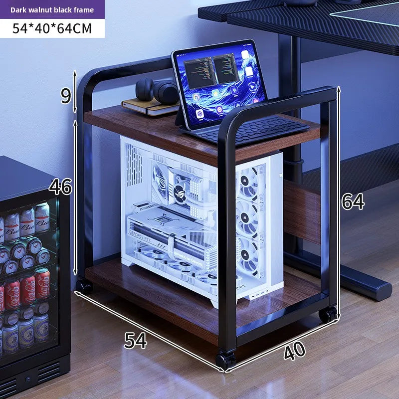 Computer host bracket simple multi-layer removable chassis storage rack minimalist wind table trolley Oasis Select 2-layer kuan SHT