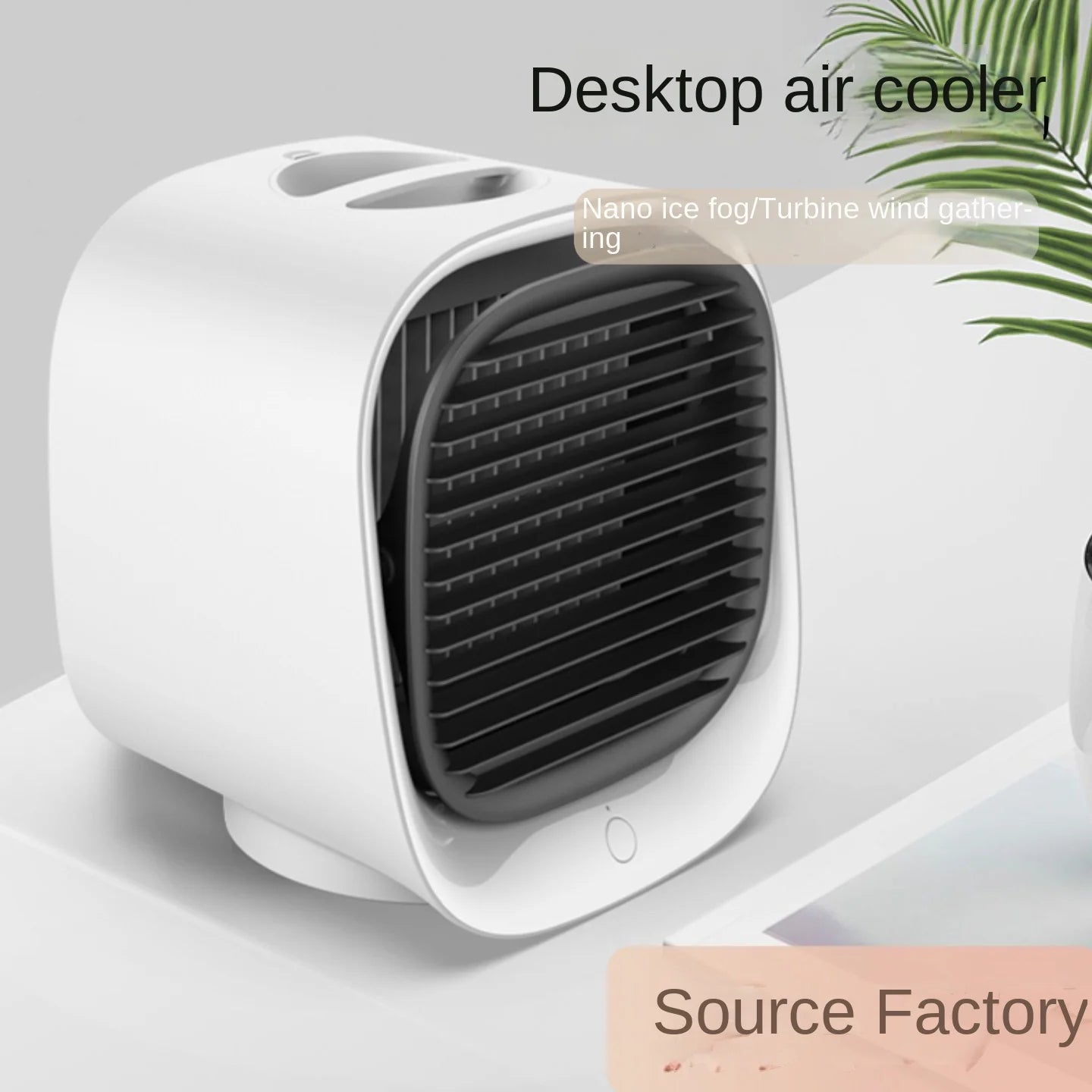 Portable USB Desktop Air Cooler Fan with Humidifier – 3 Speed
