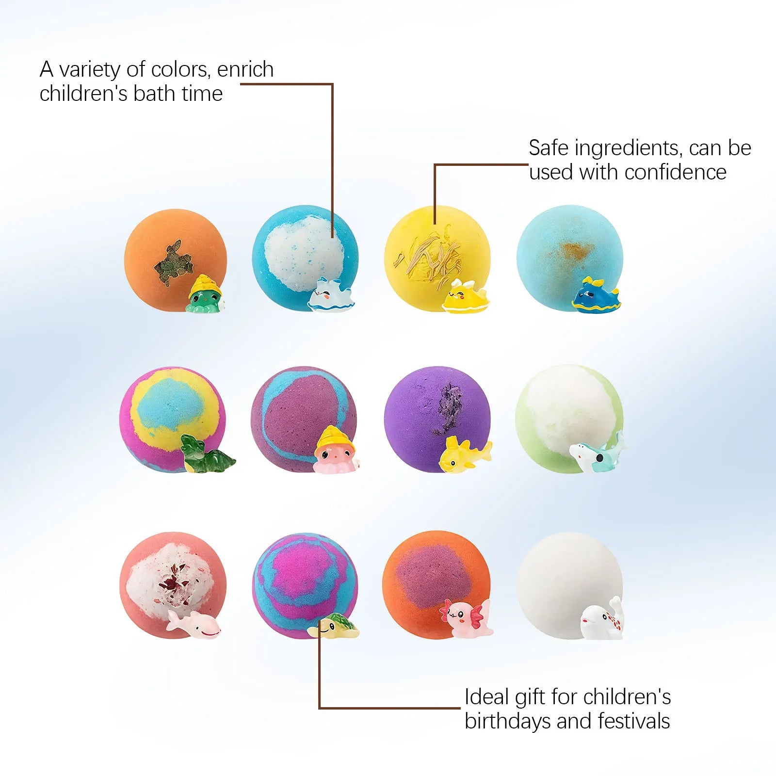 Doll Bath Bomb Gift SetAdorable doll-shaped for bathing, infused with bath salt ingredients to soothe body and mind. Oasis Select
