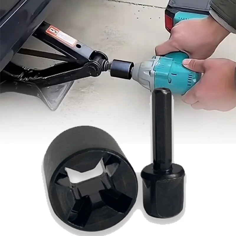 Universal Electric Drill Adapter for Trailer Jack Steel Quick Connect Tool Free Installation Boat RV Leveling Stabilizing Kit Oasis Select 1 SET