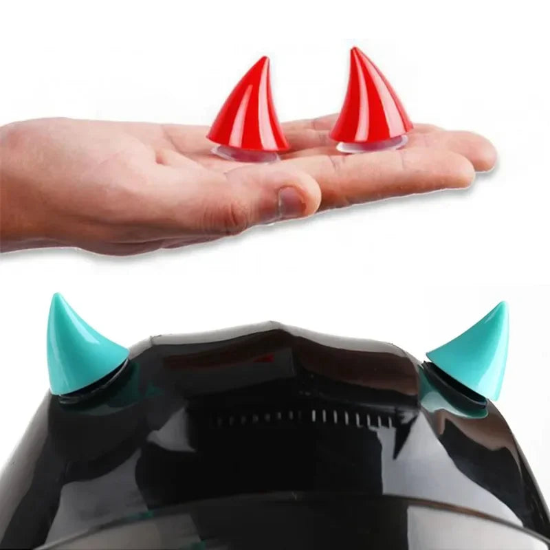 Motorcycle Helmet Cute Corner Rubber Horn Decoration Motocross Full Face Off Road Helmet Decoration Moto Car Accessories Oasis Select