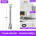 Flexible Faucet Extender Adapter Useful Rotatable Water Tap Hose Taps Lengthen Extender Bathroom Sink Kitchen Accessories Oasis Select 30cm