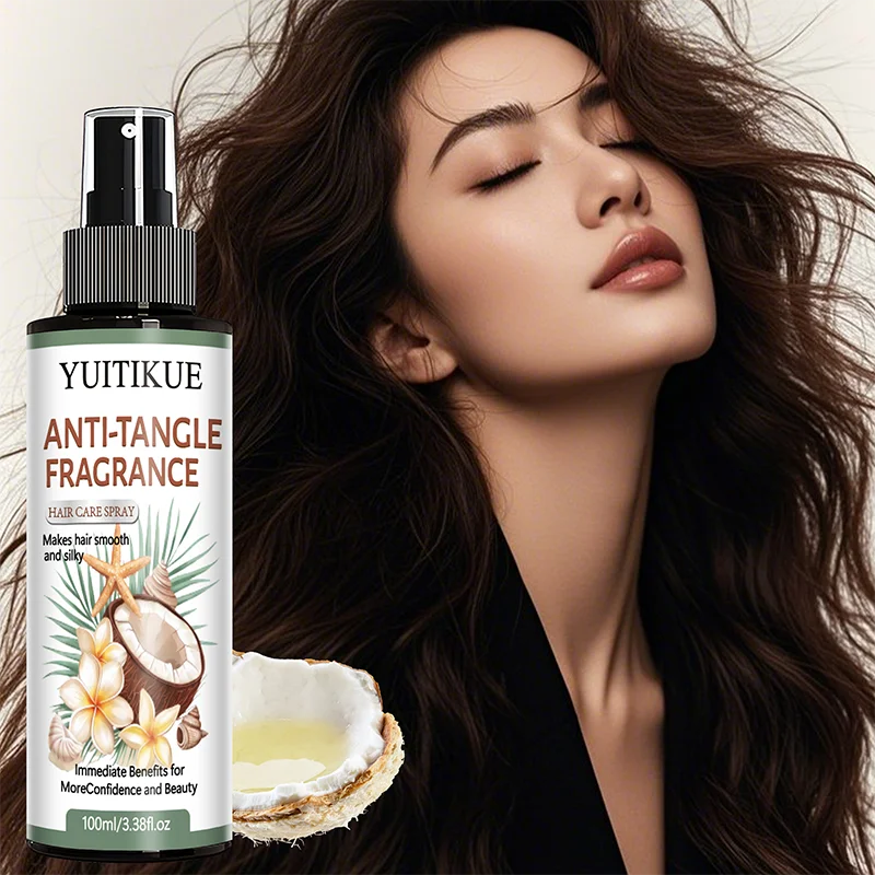 YUITIKUE Coconut Argan Oil Hair Care Spray - Detangle, Moisturize & Add Shine to All Hair Types Oasis Select