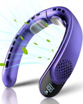URGGU 4000mAh Portable Neck Fan – 3-Speed USB Rechargeable