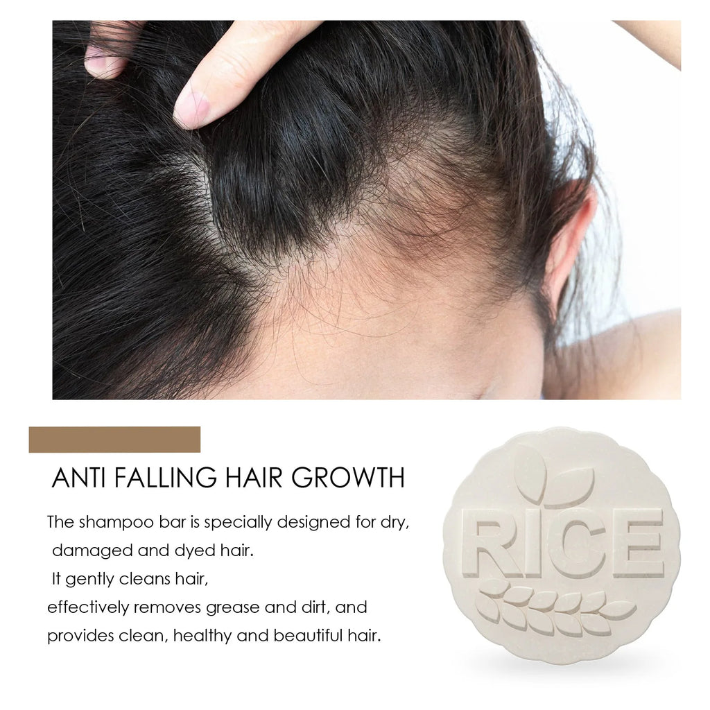 Rice Shampoo Bar – Anti Hair Loss, Nourishing & Strengthening Rice Shampoo Bar Oasis Select