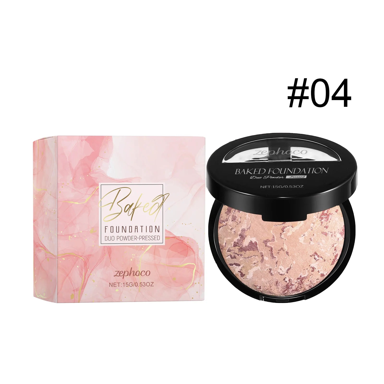 Zephoco Matte Baked Powder Foundation – Oil Control & Colour Correct Baked Powder Foundation Oasis Select D