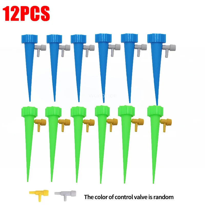 Automatic Drip Plants Irrigation Drip Irrigation Garden Watering System Garden Plant Self Watering Kits Insert Watering Devices Oasis Select 12PCS-MIx