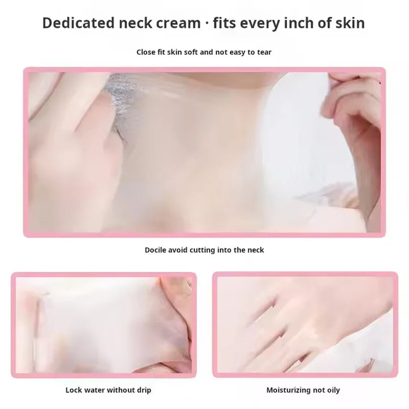 10-Pack Goat Milk Collagen Neck Mask – Firming & Hydrating