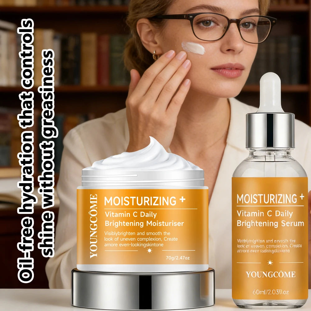 Vitamin C Serum & Moisturizer Set – Brighten & Hydrate Skin