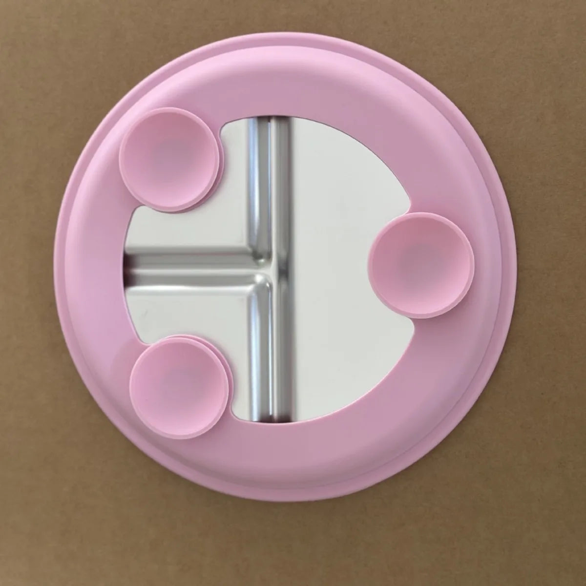 Stainless Steel Baby Suction Plate – BPA-Free, 9-Inch Baby Suction Plate Oasis Select pink 9 inch