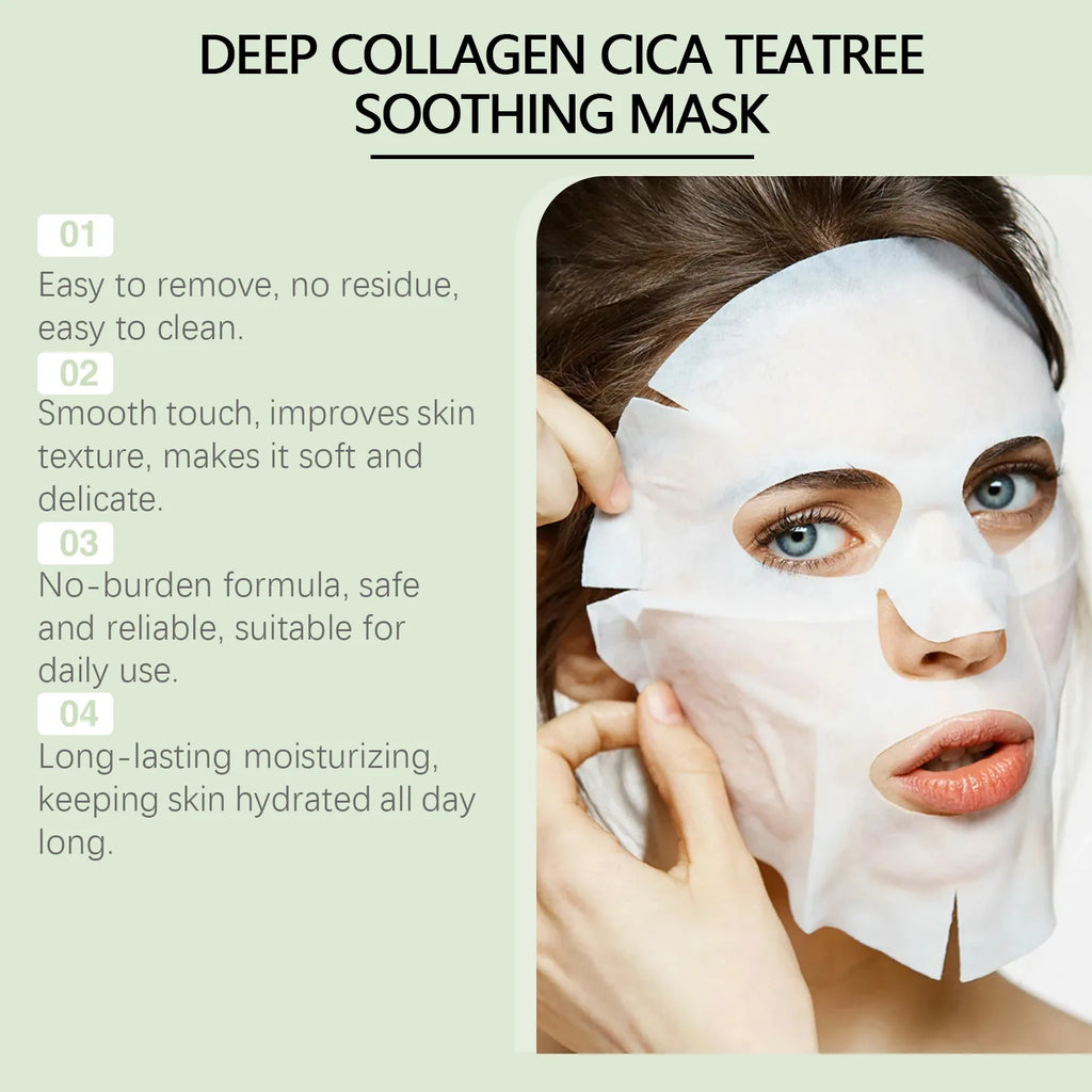 EELHOE Nicotinamide Face Mask – Collagen, Hyaluronic Acid Firming Collagen Sheet Mask Oasis Select