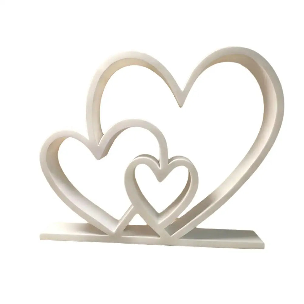 Intertwined Heart Sculpture – Minimalist Home Decor & Gift