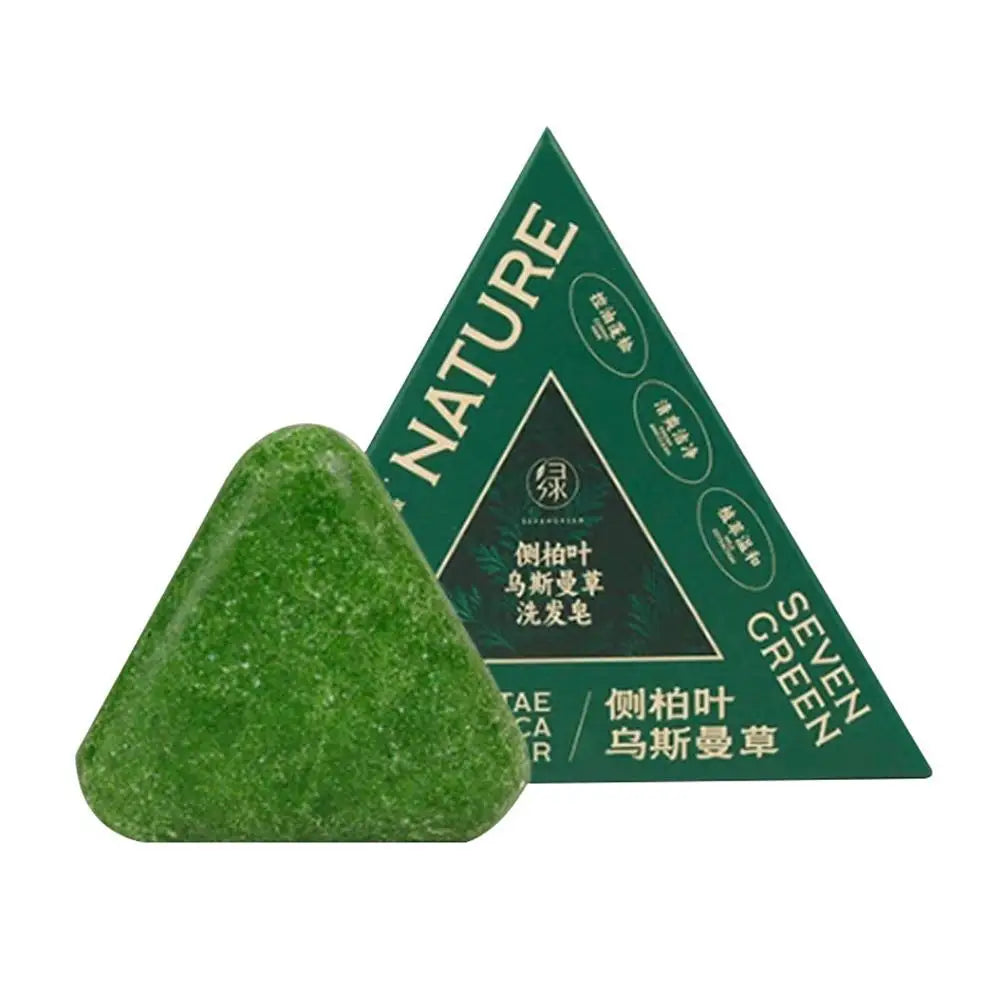 Thuja Leaf & Usman Grass Shampoo Bar Handmade Solid Soap Hair Nourishing Hair Oil Control Refreshing Fluffy Soothing Hair Care Oasis Select 02 CN
