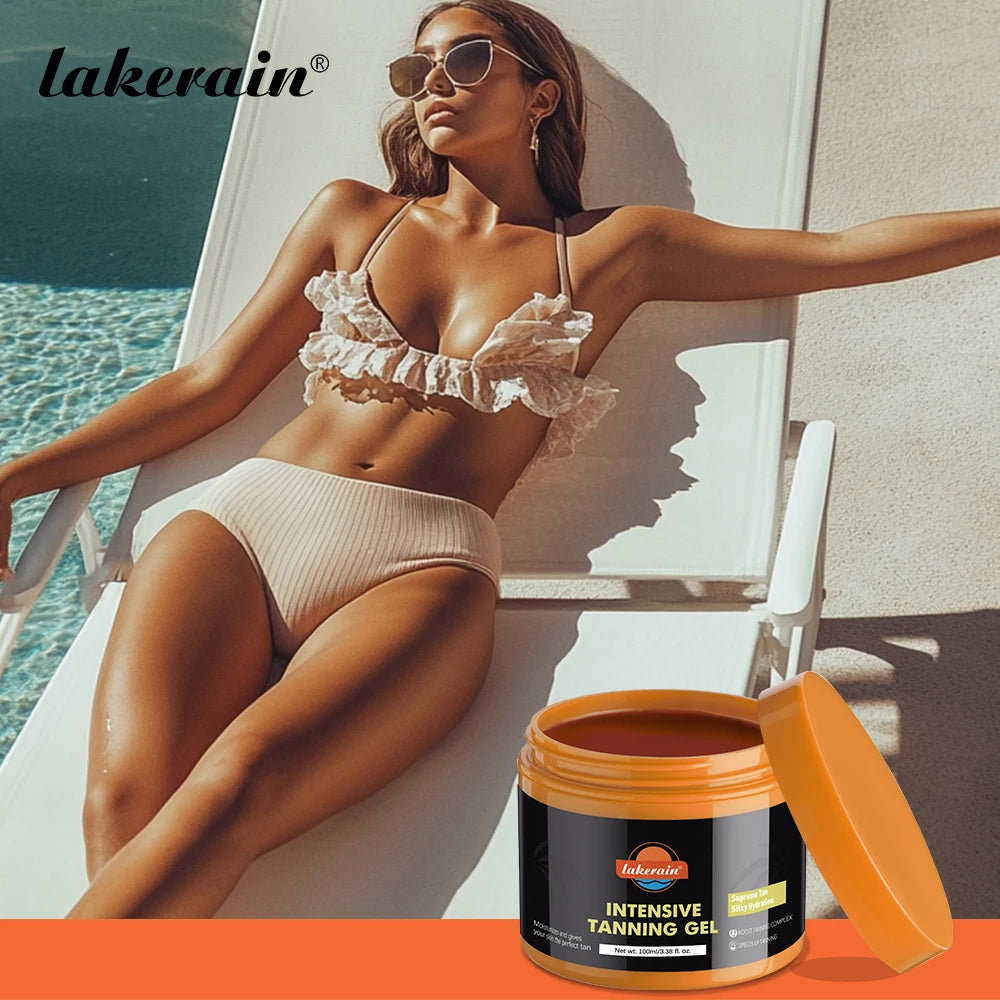 Lakerain Intensive Tanning Gel Body Cream Bronze Tanning Lotion Carroten Effective Sun Aid Take In Sunlight Moisturizing Cream Oasis Select