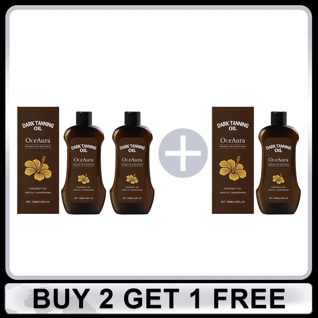 OCEAURA Coconut Dark Tanning Oil & Bronzer – 100ml Self Tan