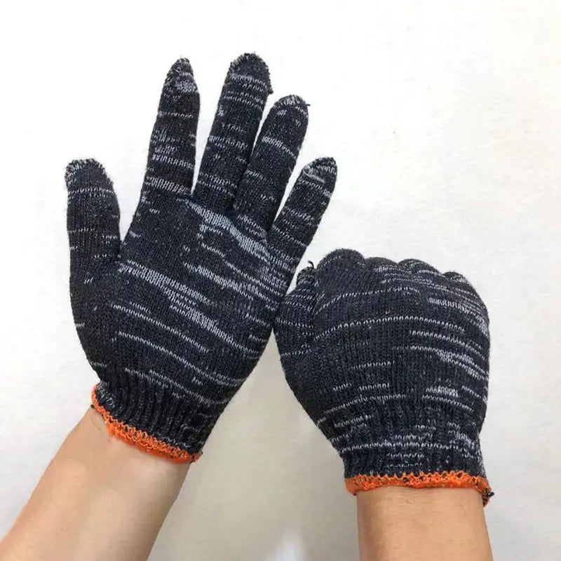 3/6/12 Pairs of High-Quality Nylon Work Gloves, Wear-Resistant for Carpentry, Gardening, Outdoor Camping Hiking Fishing Non-Slip Oasis Select