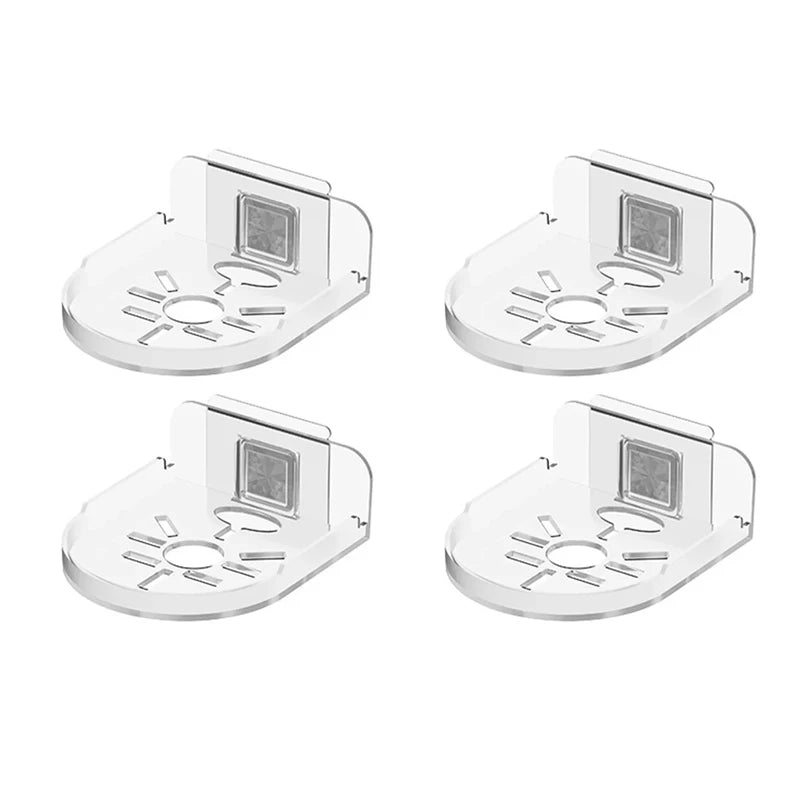 Universal Non-Drilling Wall Mount for CCTV Camera - Durable and Space-Saving Storage Holder Oasis Select 4pcs clear