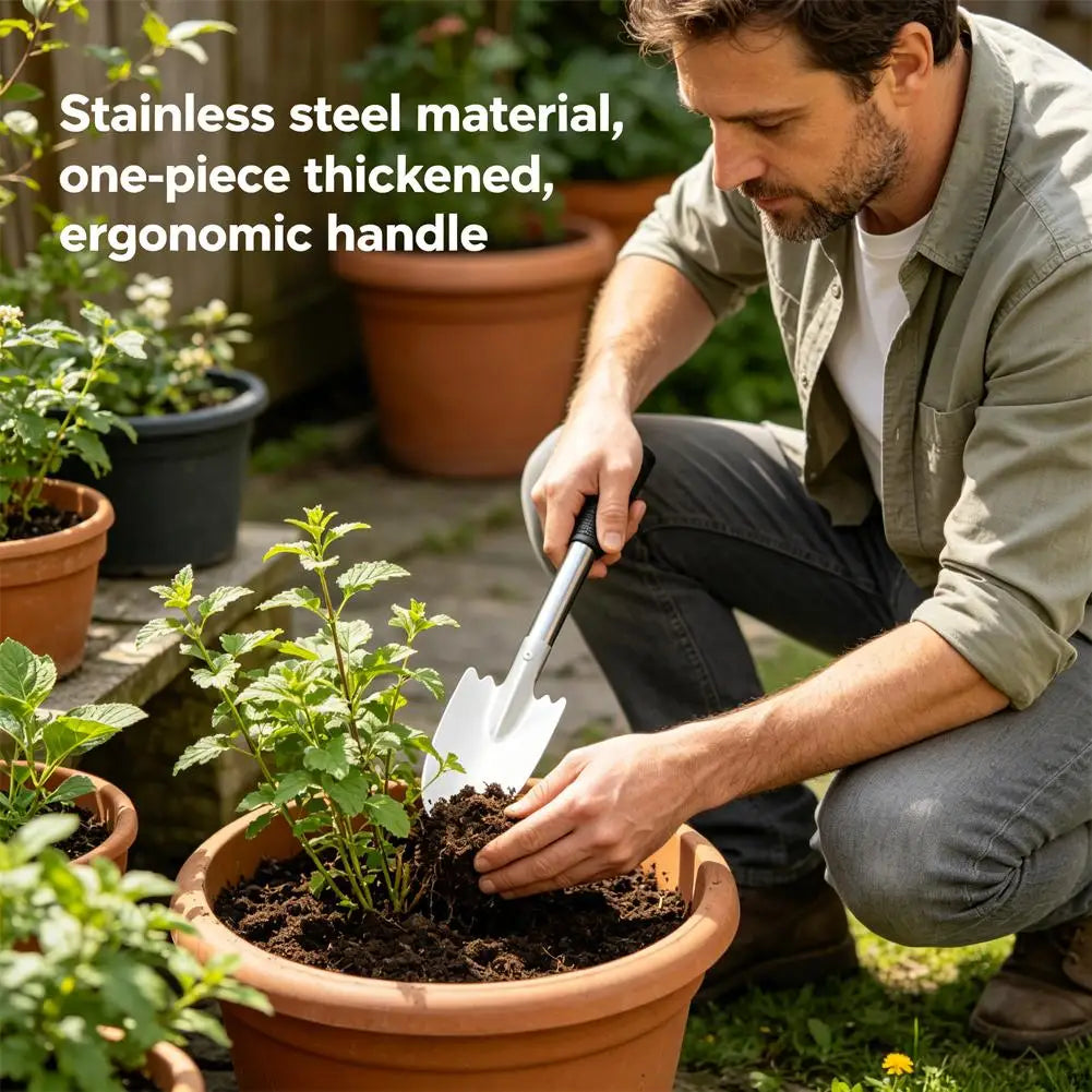 Heavy Duty Stainless Steel Garden Trowel – Dig, Weed & Plant