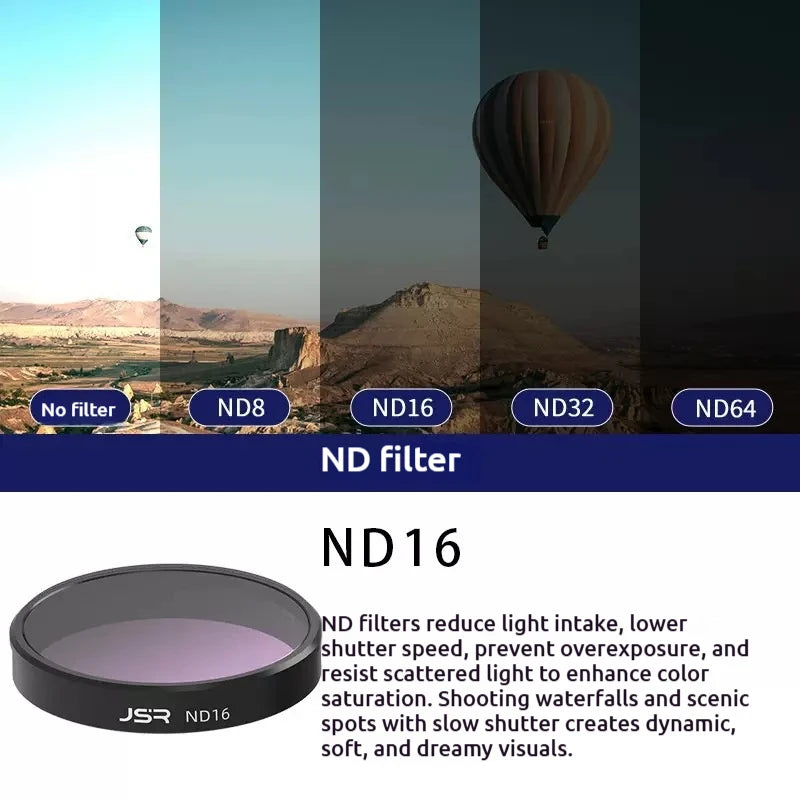 JSR Optical Glass Filters for DJI Osmo Nano – UV CPL ND Star