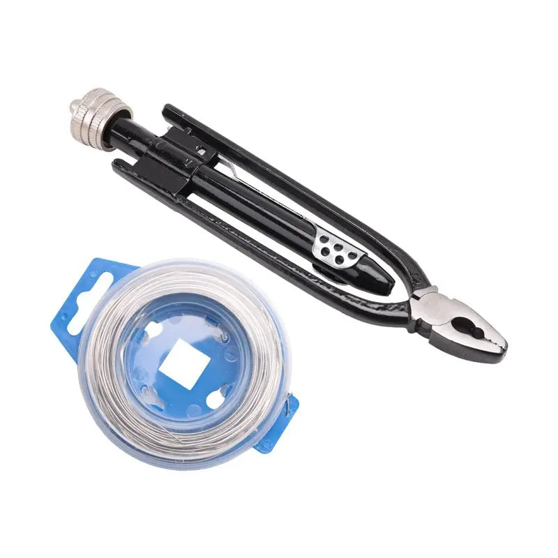 LIKE WISH 6Inch Aircraft Safety Wire Twisting Pliers Set Lock Twist Twister Tool / Roll 0.8Mm Stainless Steel Safety Lock Wire Oasis Select