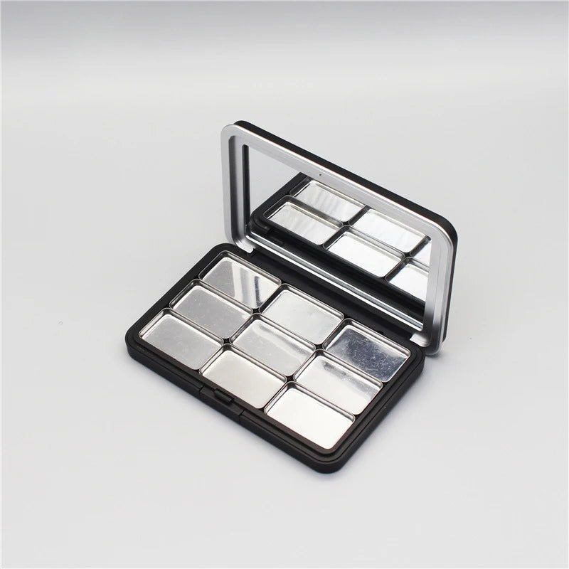1pcs Empty Eyeshadow Palette Eye Makeup Storage Container With Mirror For Women Girls Diy Eye Shadow Tray Refillable Storage Box Oasis Select