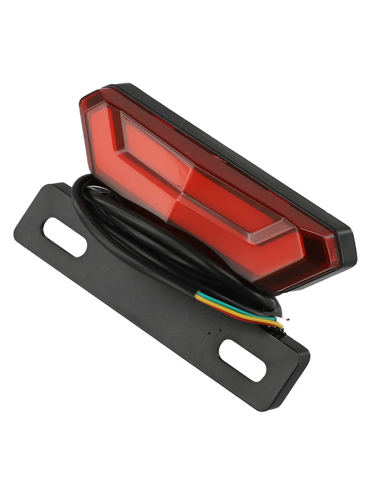 36V 48V Ebike Light Lamp Bike Brake Light Ebike Rear Light 4 Pin Wiring ABS Plastic Material Brake Light Function Oasis Select